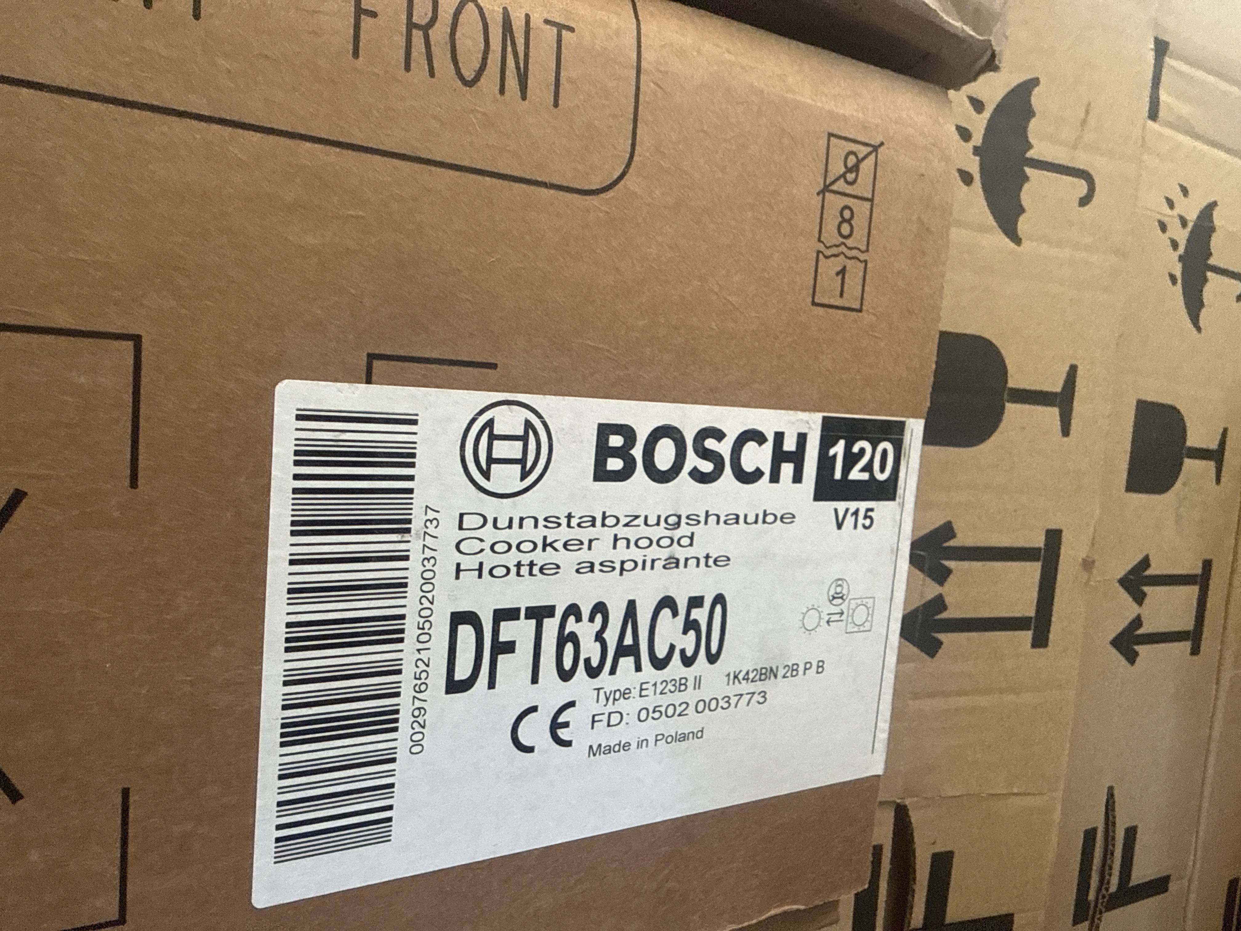 Bosch DFT63AC50 – Flachschirm-Dunstabzugshaube Edelstahl-Optik | 2 Jahre Garantie