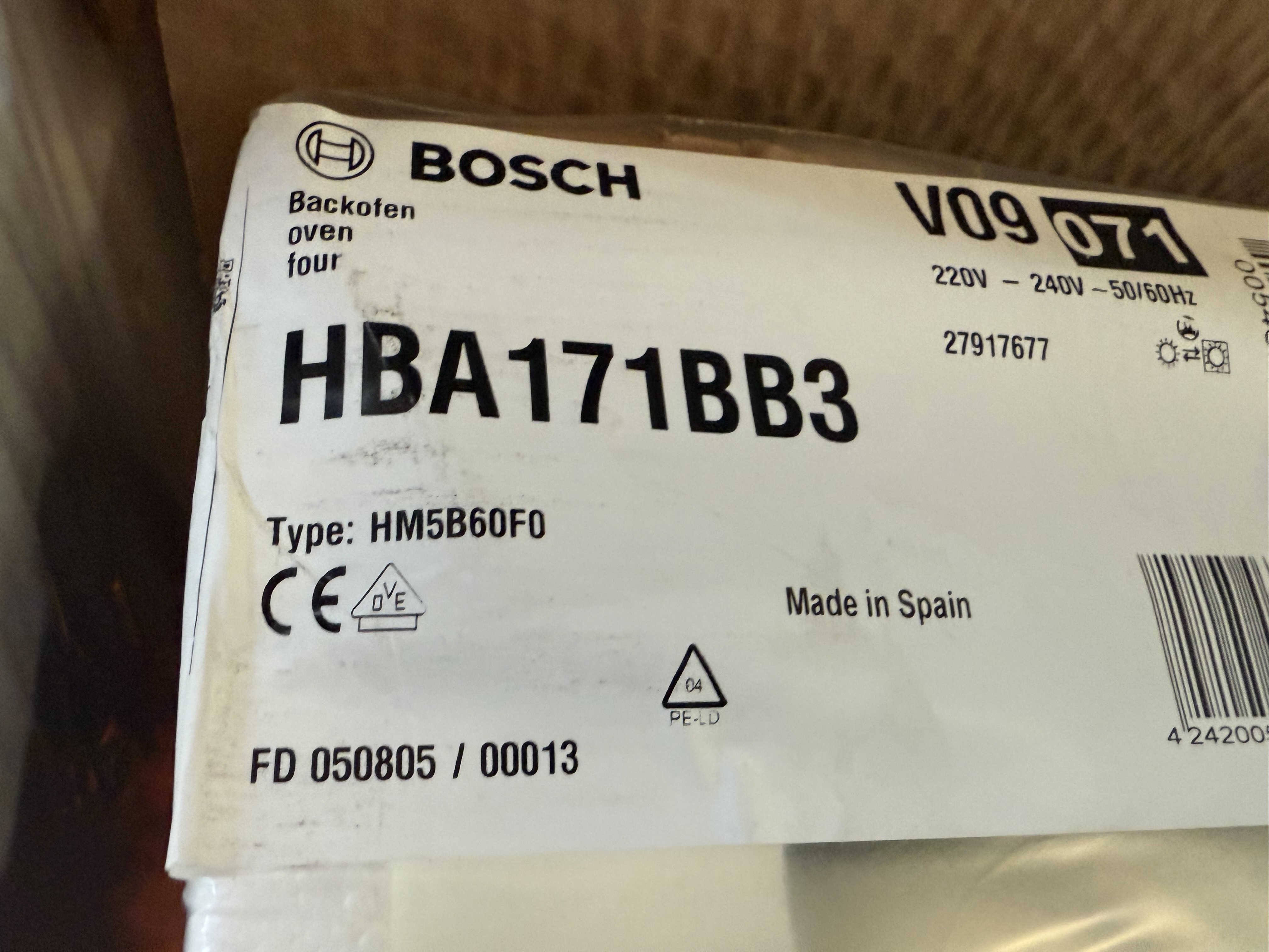 Bosch HBA171BB3 – Einbau-Backofen | NEU | A-Ware | OVP | 2 Jahre Garantie