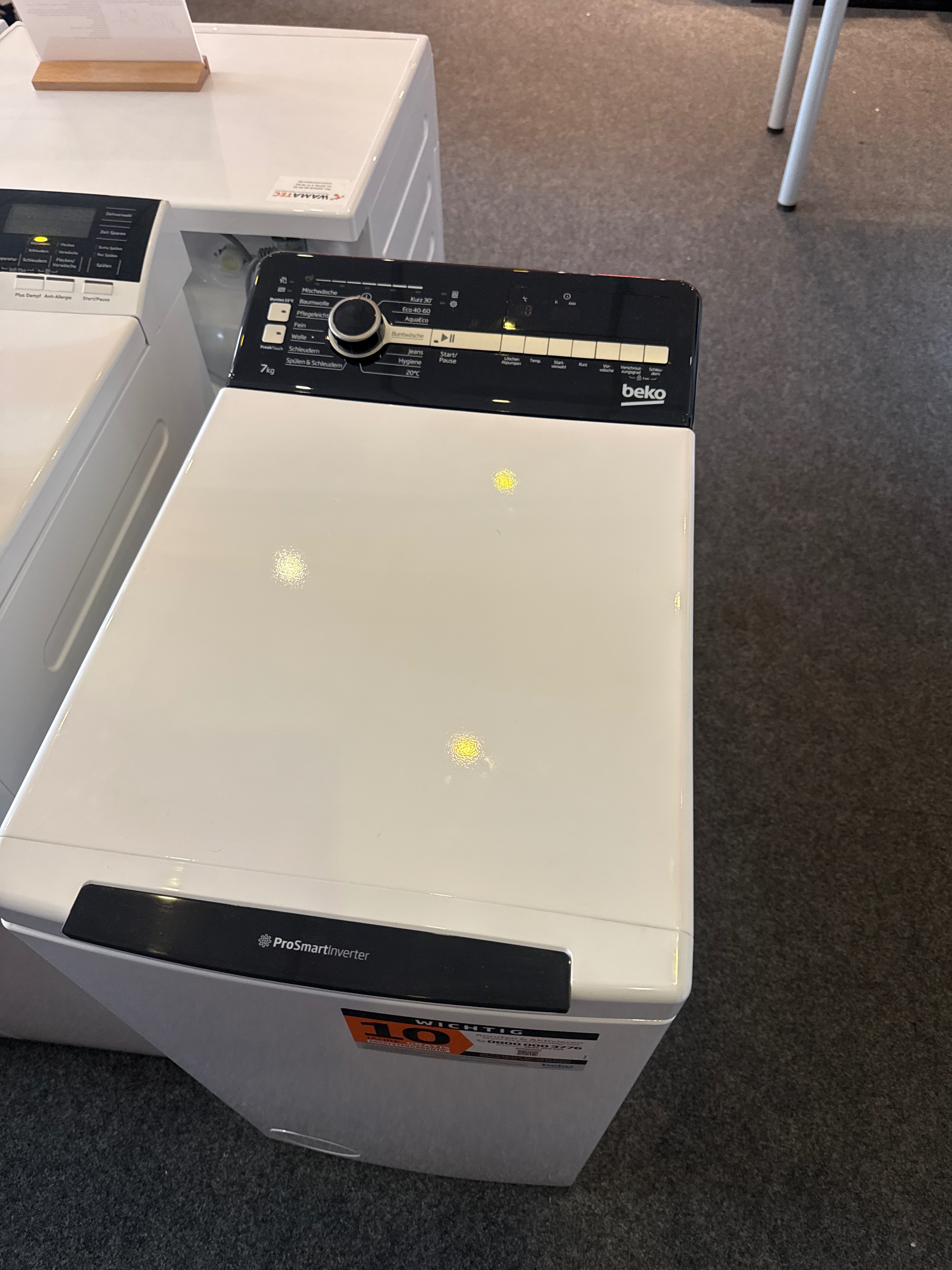Waschmaschine Toplader
